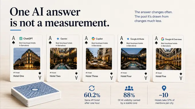Stop Screenshotting Your AI Visibility. It Is One Deal of the Cards.