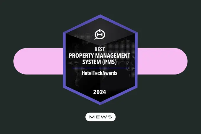 Mews is awarded Best Property Management System at the 2024 HotelTechAwards