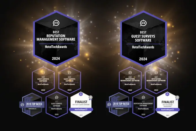 GuestRevu Wins Best Guest Survey and Reputation Management Software at 2024 HotelTechAwards