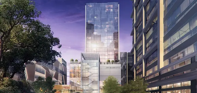 The luxurious JW Marriott Charlotte ......