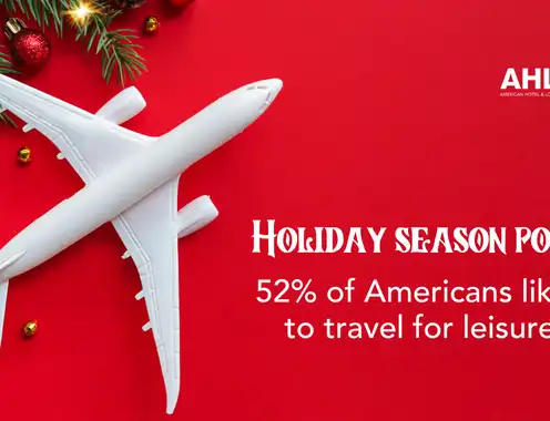 Holiday season poll: 52% of Americans likely to travel for leisure