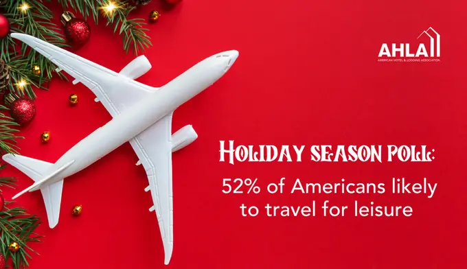 Holiday season poll: 52% of Americans likely to travel for leisure