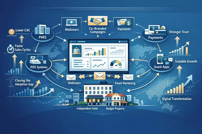 Leveraging B2B Co-Marketing to Drive Enterprise SaaS Adoption in Underpenetrated Hospitality Sectors