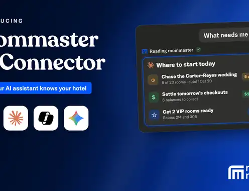 roommaster Introduces AI Connector, Bringing Live Hotel PMS Data into ChatGPT, Claude, Microsoft Copilot and Google Gemini