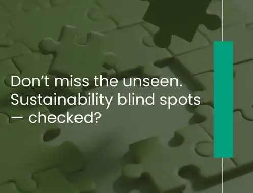 Three Sustainability Blind Spots You Can Tackle in 2026