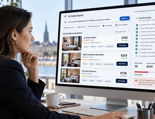 A hotel question is the expensive kind for an AI to answer