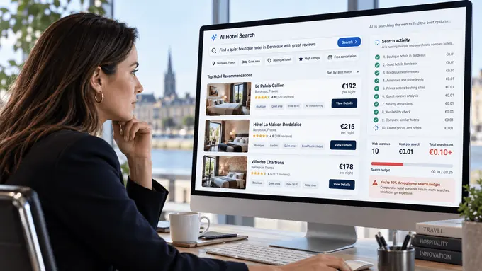A hotel question is the expensive kind for an AI to answer