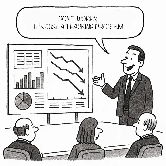Don't worry it's just a tracking problem