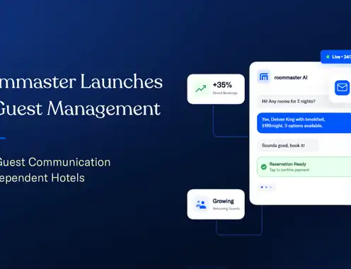 roommaster Launches AI Guest Management to Bring 24/7 Guest Communication to Independent Hotels