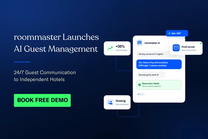 roommaster Launches AI Guest Management to Bring 24/7 Guest Communication to Independent Hotels