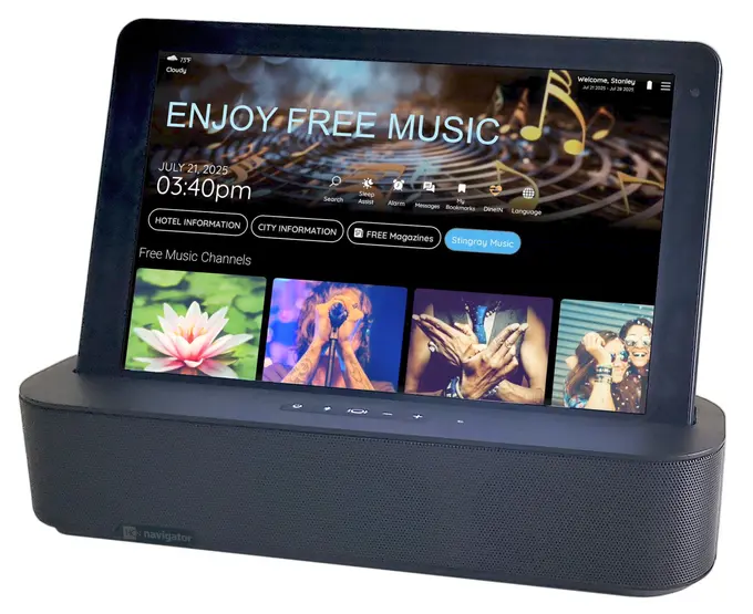 HCN and Stingray Partner to Bring FREE In-Room Music Streaming to Hotel Rooms
