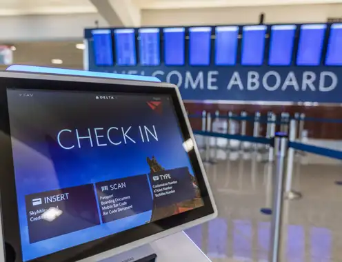 Self-service kiosk at Delat