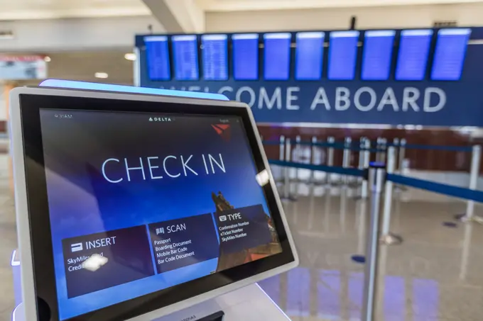 Self-service kiosk at Delat