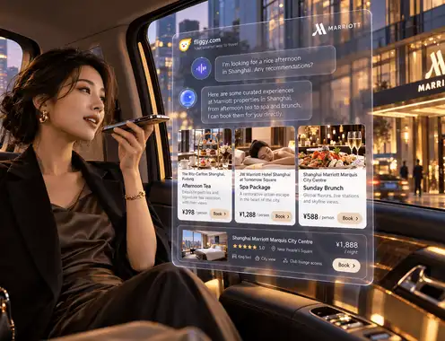 In China, the AI agent can already sell Marriott's afternoon tea