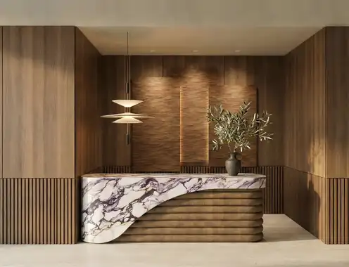 Waldorf Astoria Residences Guadalajara Concierge Desk Rendering