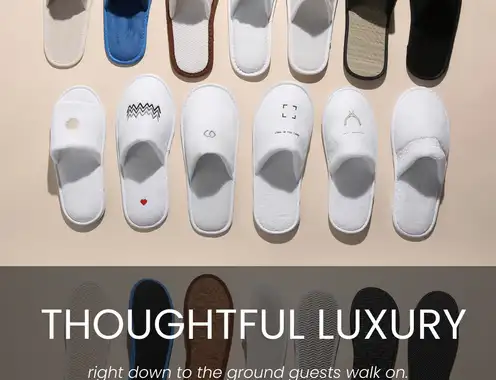 Slippers Step Up in Luxury Hotels