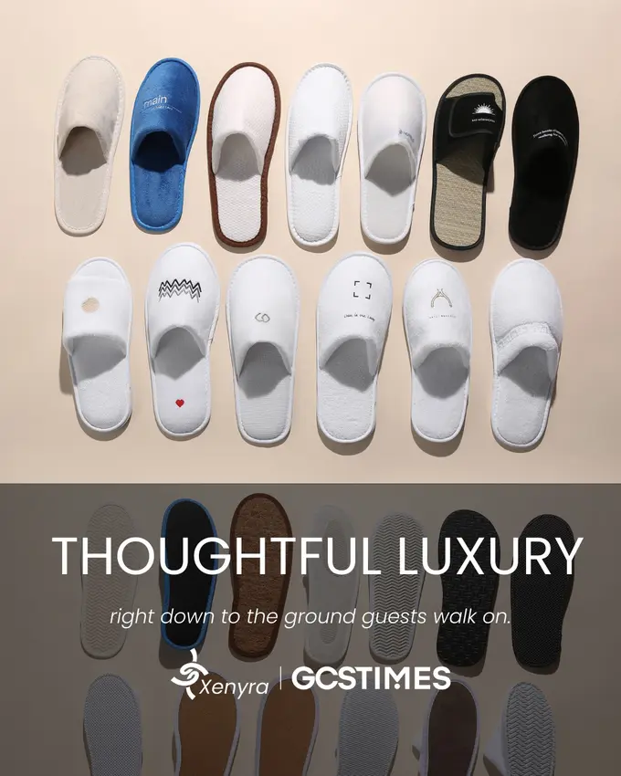 Slippers Step Up in Luxury Hotels
